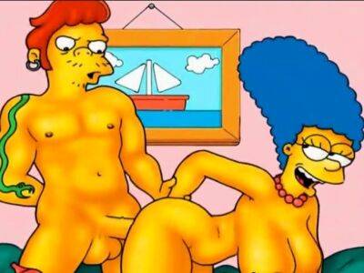 MILF Marge Simpson cheating - drtuber.com