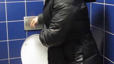 Pissing And Masturbation In The Public Toilet Of The Mall Hairy Pussy Milf - hclips.com