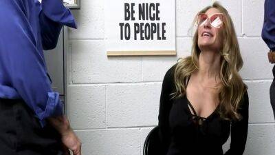 Busty Blonde - Busty Blonde Milf Brought To The Backroom For Interrogation - upornia.com - Usa