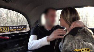 Hungarian MILF gagging on londoners thick and long cock in the car - sunporno.com - Hungary