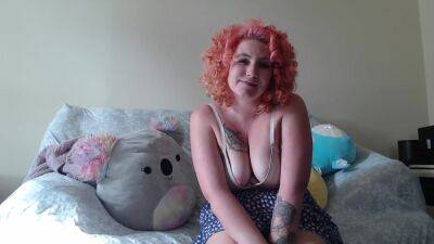 Truth Or Dare - Pink Haired Cute Milf Fills Herself With Dildo - hclips.com