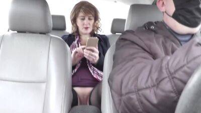 In Public Under Skirt Without Panties. Taxi Driver Transports In Car In Back Seat Passenger Sexy Blondy Milf Frina, Who Forgot To Wear Panties 15 Min - voyeurhit.com
