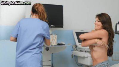 Lez MILF nurse seduces lesbian patient b4 eating her out - hotmovs.com