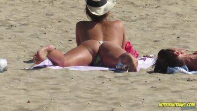 Amazing Ass Sexy Bikini Hot milf Backview at the beach - hotmovs.com