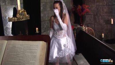 Sexy Brunette Milf Is A Bride And She Fucks In Front Of The Church Altar 20 Min - hotmovs.com