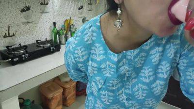 Indian Bengali Milf Stepmom Teaching Her Stepson How To Sex With Girlfriend!! In Kitchen With Clear Dirty Audio - hclips.com - India