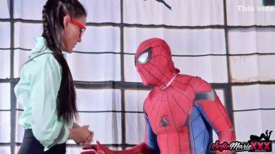 Marie - Sofie - Sofie Marie - Naughty Milf Gives Spiderman An Amazing Blowjoba - hclips.com