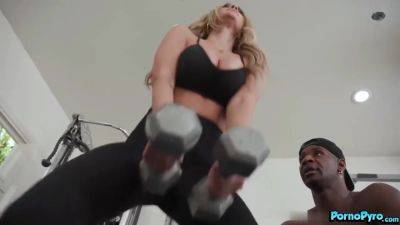 Kayla Kayden - Curvy Milf Bangs Her Black Stud Trainer - hclips.com