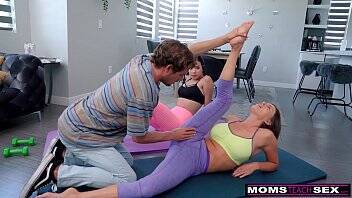 "Are you Serious Mom?" - Yoga Step Mom Fucks My BF And I Join In - xvideos.com